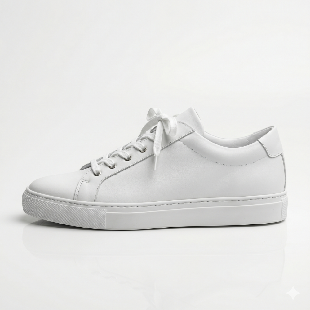 White Ridge Leather Sneakers for Men